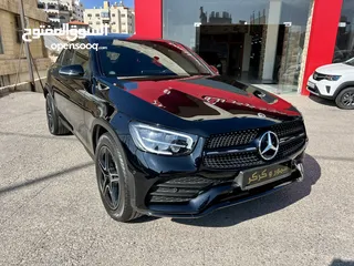  2 مرسيدس GLC200 AMG كت فتحة اسود 2021 بحالة الزيرو نايت