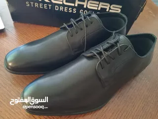  1 حذاء رسمي رجالي مقاس 46 جديد برباط وبدون