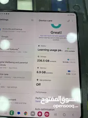  6 Samsung Z fold 5 5G  256 GB بحالة الوكالة