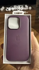  4 كفرات ايفون 15 جلد طبق الاصل بشعار ابل Apple مع الماق سيف