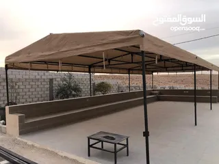  1 خيمة مواسير مع شادر برقولا سقف