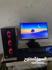  1 جهاز مستعمل نظيف بحالة الوكالة  مع شاشة  Asus TUF GAMIG