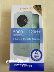  1 جهاز تكنو سبارك30cجديد 128جيجا بايت 8RAM    120HZ  50MP