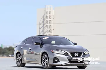  1 Nissan Maxima 3.5 L 2020 GCC, full option, accident-free, in condition, 1239 P.M