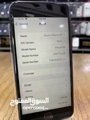  7 iPhone Se 2 (128) GB ايفون اس اي مستعمل بحالة ممتازة مش مفتوح او مصلح نهائياً بطارية اصلية 88٪؜