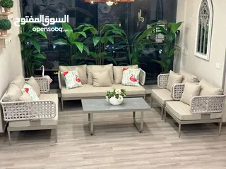  15 اثاث خارجي من الألمنيوم والحديد بتصاميم عصرية