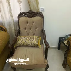  4 اطقم كنب خشب سوييد مستعمل