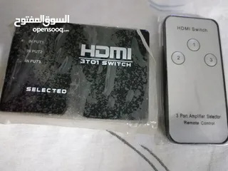  3 موزع اتش دي ام اي HDMI3 سوتش بريموت كنترول جديد لم يستعمل المنصورة موبيل