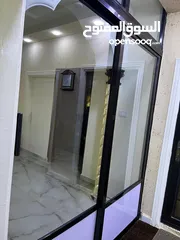  1 باب زجاج المنيوم اسود سحاب