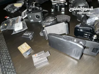  5 Action Camera 4k For bike  With 3 battery  and a accessories