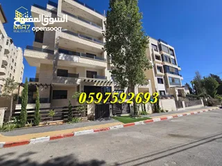  9 شقة فاخرة مفروشة للايجار (للسفارات و الأجانب) مساحة كلية 220م رام الله - الماصيون
