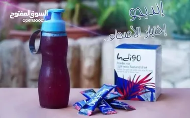 20 مشروب طاقة Indigo جديد  طبيعي 100 %  مشروب طاقة أنديغو الأصلي بوكس كامل 30 كيس بسعر منافس
