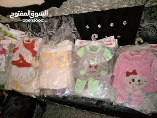 4 ملابس أطفال وحديث الولادة بعسر المستور أكثر من 15 صنف حديث ولاده من دينار ونص