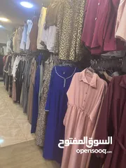  8 محل البسة بداعي السفر بدون خلو أجار شهري 325
