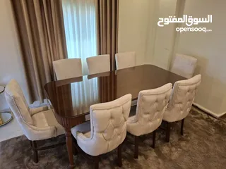  6 طاولة سفرة 8 كراسي جديده
