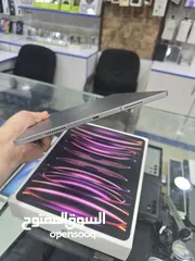  4 iPad pro 12.9 6th generation inch m2 مع خط بسعر مميز جدا