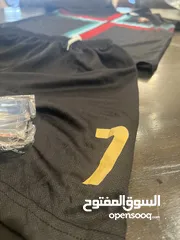  4 Ronaldo 7 Portugal Black Football Team Jersey men