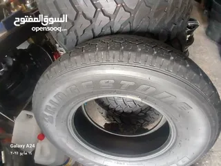  4 القياس 16 70 245 برجيستون  اورجنال استعمال بسيط  مواصفات عاليه وخاصه دبل قومه