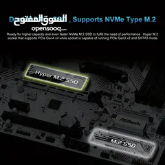  5 مذربورد اسروك جيمنج لمعالجات اي ام دي رايزن جيل 3000 - 5000 ASROCK B550M PRO SE DDR4/AMD RYZEN CPU