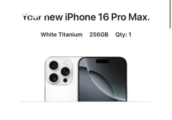  1 iPhone 16 pro max 256 GB white titanium