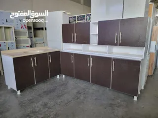  15 كاونتر mdf قياس مترين مع سنك قياس متر و 20 سم