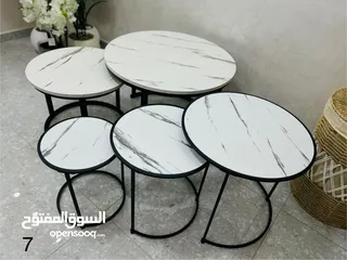  4 طاولات مودرن متداخلة عملية وأنيقة