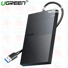  2 علب أقراص UGREEN الخارجية 2.5 و3.5 إنش – لتخزين وتنظيم البيانات  SATA Hard Drive Enclosure