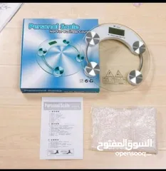  2 ميزان الجسم الالكتروني الاصلي الثقيل الميزان المطور الزجاجي وزن الجسم  180 كيلو