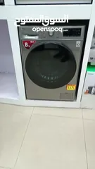  5 غساله ال جي 8 كيلو سلفر ستيل موديل 2025