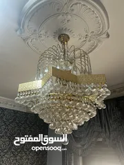  1 ثريات كرستال عصفور