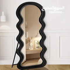  9 مرايا ستاند بإطار مخملي فاخر  160×60 سم – تعرضك بكامل أناقتك طار مخملي ناعم وفخم