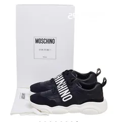  1 Moschino Teddy Shoes Sneakers with Elastic Band - Black (Used Once)