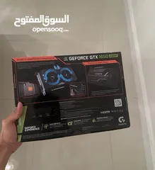  6 كرت شاشة  GTX 1650 SUPER WINDFORCE 4gb مستخدم نظيييف بالكرتون