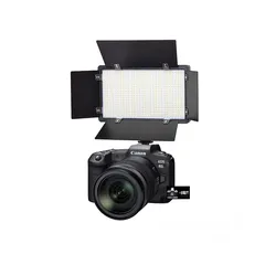  8 اضاءة تصوير مع شاحن وبطاريات عدد 2  LED-600 LED Light Panel Bi-Color 3200-5600k Video Light