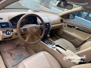  26 مرسيدس c200 2008  فل مع الفتحه     اضافات مميزه فتحه/برادي كهرباء/حساس