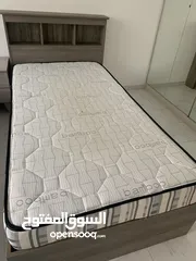  8 Bed with drawers, storage, head board and mattress. 210 cm by 100 cm