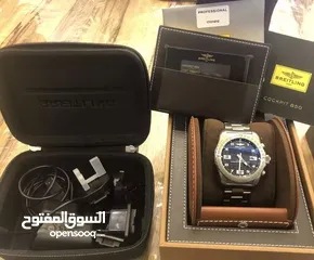  12 Breitling Cockpit B50 Professional EB5010 Black Dial Titanium full set box paper