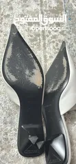  2 Prada White Mules (Pointed Toe, Kitten Heel, Size 39.5)