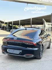  25 هونداي ازيرا جرانديور 2020 فل اضافات اعلى صنف بريميوم بلس برستيج  لون اسود غرفة بني مميزة