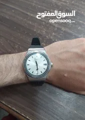  25 ساعه سواتش اصدار مميز باك شفاف كستك مطاط الساعه مستعمله بحاله جيده تعمل بحاله ممتازه