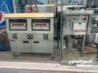  2 قلاية بطاطس حوضين + مكينة بروستد أمريكي