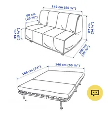  5 Two seater sofa bed