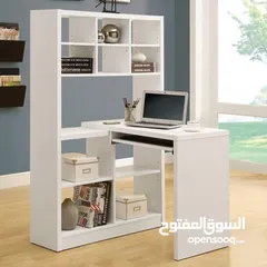  1 مكتب مع مكتبه نظام زاويه