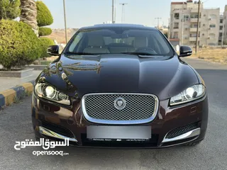  17 JAGUAR XF 2013 Full loaded (مخزنة) وارد الوكالة وصيانة الوكالة قاطعة مسافة 40 الف كم