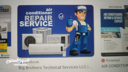  1 split ac dect ac farig washing machine Repairing and fixing services contact