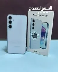  6 سامسونج A55 5G جديد كفالة الوكيل الرسمي في الأردن BMS 256GB/ 128GB