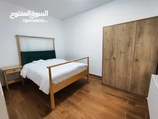  18 شقة جديدة مفروشة مع حديقة خاصة للإيجار – عين منجد  شارع إسكان المهندسين