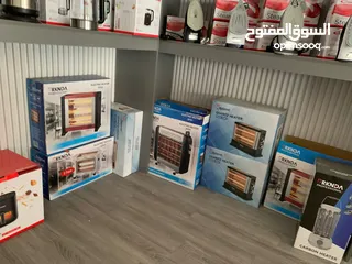  4 محل اجهزه كهربائيه مجهز بالكامل