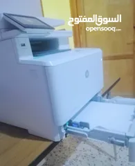  2 طابعة hp color laserjet pro m477fnw ملونه