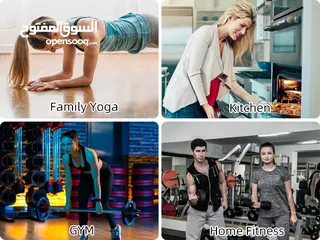  6 تايمر جيم مؤقت رياضي ساعات ديجتال صالات رياضية للياقة البدنية بشاشة كبيرة مع جهاز تحكم عن بعد لتماري